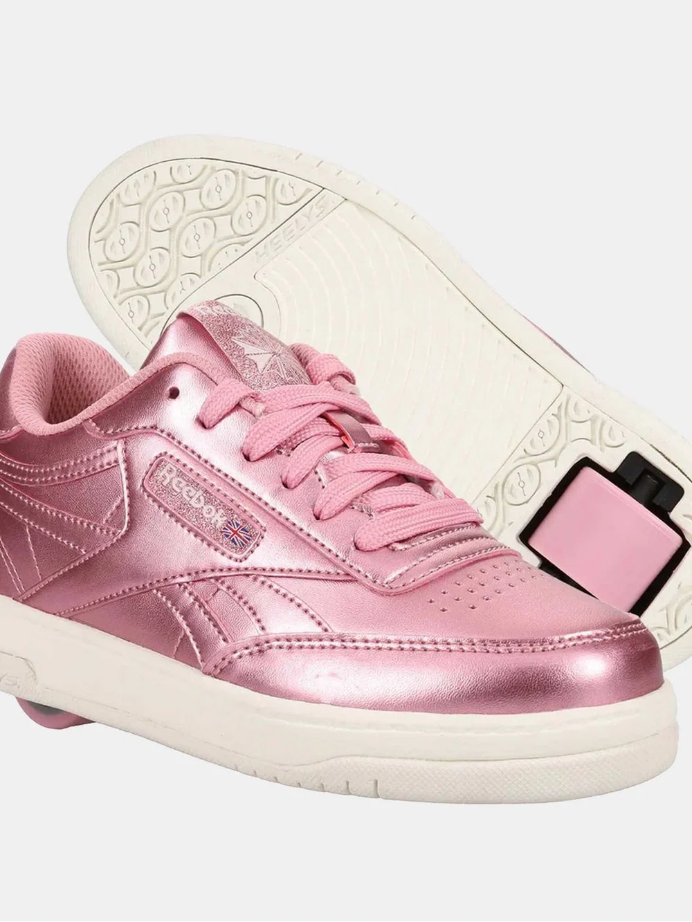 Reebok Heely's Club C Metallic Pink Rose Gold Sneakers - Women’s/Girl’s Size 4